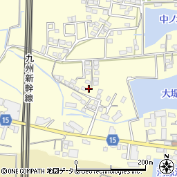 福岡県筑後市蔵数283-1周辺の地図