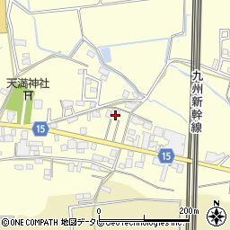 福岡県筑後市蔵数1083周辺の地図