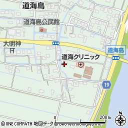 福岡県大川市道海島655周辺の地図
