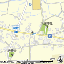 福岡県筑後市蔵数1041-1周辺の地図