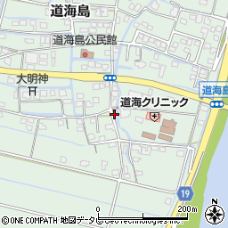 福岡県大川市道海島742周辺の地図