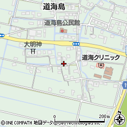 福岡県大川市道海島621周辺の地図