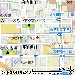 トラストパーク府内町２駐車場周辺の地図