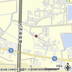 福岡県筑後市蔵数284-8周辺の地図