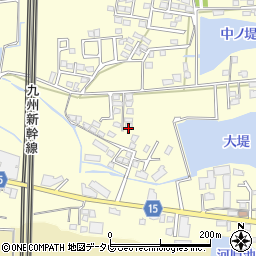 福岡県筑後市蔵数292-1周辺の地図