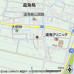 福岡県大川市道海島610周辺の地図