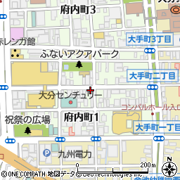 おにく処秀 府内町店周辺の地図