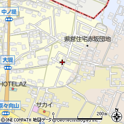 福岡県筑後市蔵数588-14周辺の地図