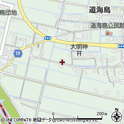 福岡県大川市道海島591-2周辺の地図