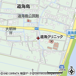 福岡県大川市道海島605周辺の地図