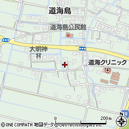 福岡県大川市道海島620周辺の地図