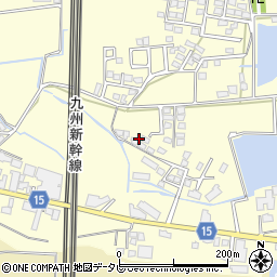 福岡県筑後市蔵数284-7周辺の地図