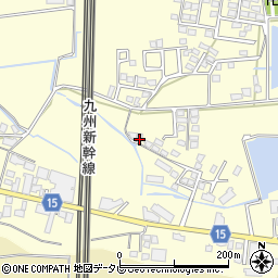 福岡県筑後市蔵数284-5周辺の地図