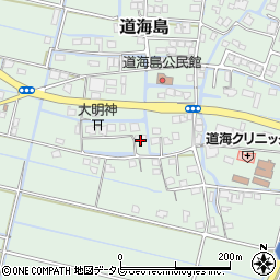 福岡県大川市道海島617周辺の地図