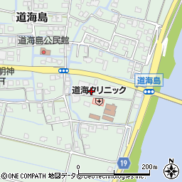 福岡県大川市道海島647周辺の地図