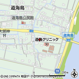 福岡県大川市道海島645周辺の地図