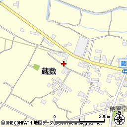 福岡県筑後市蔵数974周辺の地図