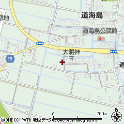 福岡県大川市道海島593周辺の地図