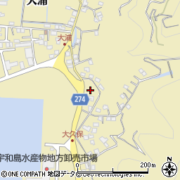 愛媛県宇和島市大浦2566周辺の地図