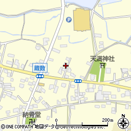 福岡県筑後市蔵数1039-8周辺の地図