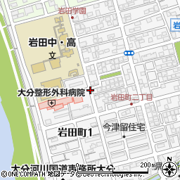 岩田町一丁目周辺の地図