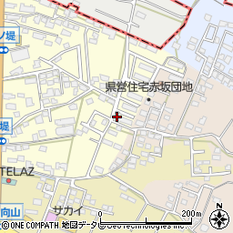 福岡県筑後市蔵数584周辺の地図