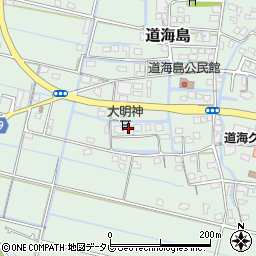 福岡県大川市道海島595周辺の地図