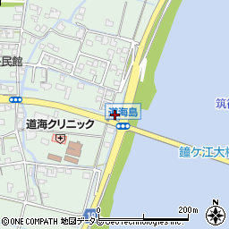 福岡県大川市道海島643周辺の地図