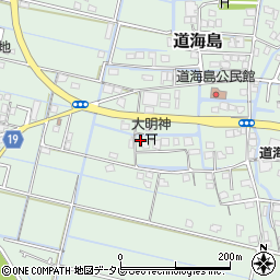福岡県大川市道海島594周辺の地図