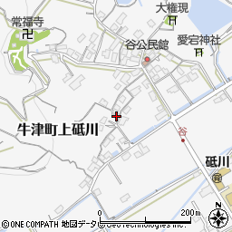 佐賀県小城市牛津町上砥川1456周辺の地図