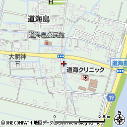 福岡県大川市道海島579周辺の地図