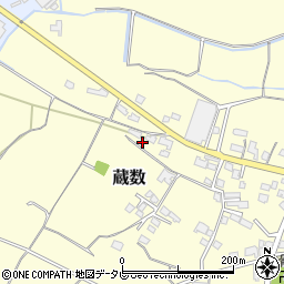 福岡県筑後市蔵数981周辺の地図