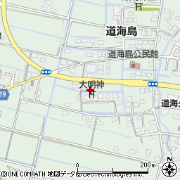 福岡県大川市道海島586周辺の地図