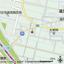 福岡県大川市道海島584周辺の地図