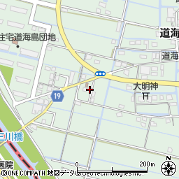 福岡県大川市道海島582周辺の地図