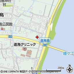 福岡県大川市道海島640周辺の地図