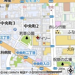 ヤノメガネ中央店周辺の地図