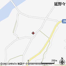 愛媛県北宇和郡松野町延野々1057-6周辺の地図