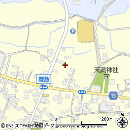 福岡県筑後市蔵数周辺の地図