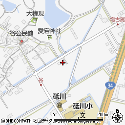 佐賀県小城市牛津町上砥川1356-1周辺の地図