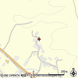大分県玖珠郡九重町右田2075周辺の地図