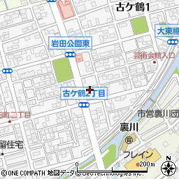 岩尾文具店本社周辺の地図