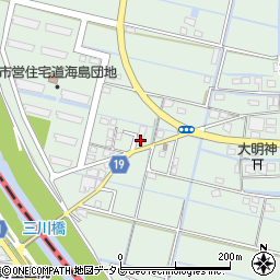 福岡県大川市道海島355周辺の地図