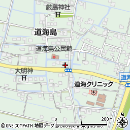 福岡県大川市道海島560周辺の地図