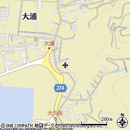 愛媛県宇和島市大浦153周辺の地図