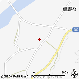 愛媛県北宇和郡松野町延野々1062周辺の地図