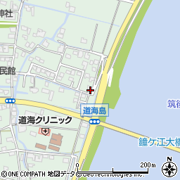福岡県大川市道海島285周辺の地図