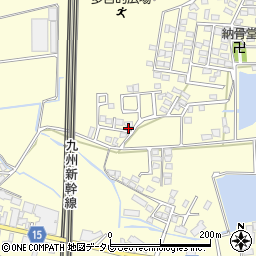 福岡県筑後市蔵数329周辺の地図