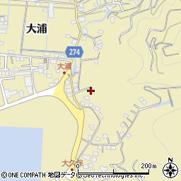 愛媛県宇和島市大浦164周辺の地図