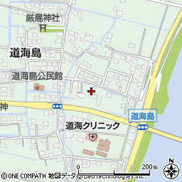 福岡県大川市道海島627周辺の地図